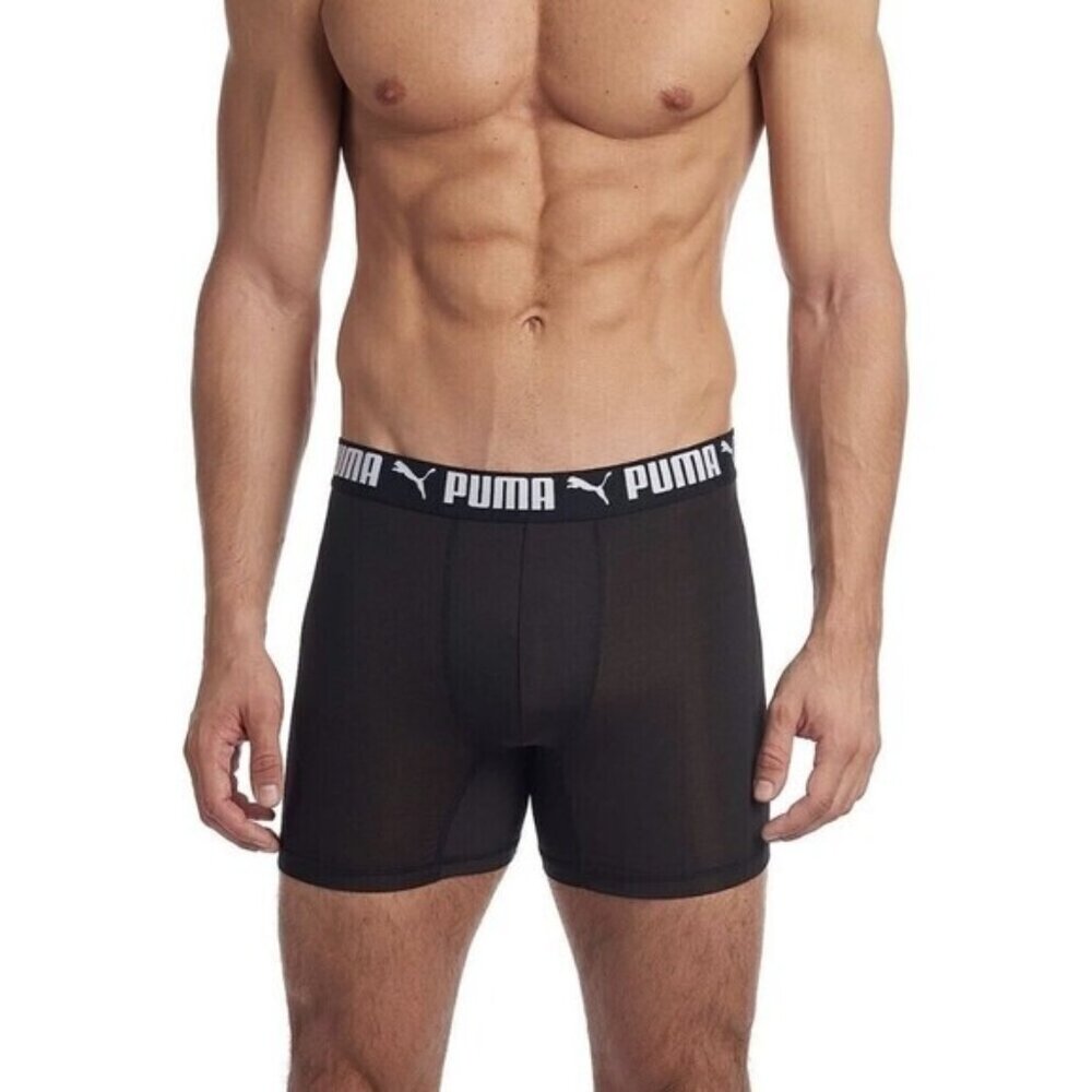 PUMA Men's 3 Pack Performance underwear Boxer Briefs Size S Black  Comfort New